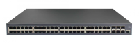 Управляемый PoE коммутатор GIGALINK, L2+ Stack, 48 PoE*100/1000Мб/с BASE-T (802.3af/at), 6*1/10Гб/с SFP+ BASE-X, 1 RJ45 консольный порт, Бюджет PoE 370 Ватт