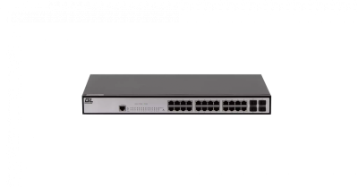 Управляемый коммутатор L2 GIGALINK 24 Base-T 10/100/1000Mb/s портов, 4 SFP 1000Mb/s, 1 Console